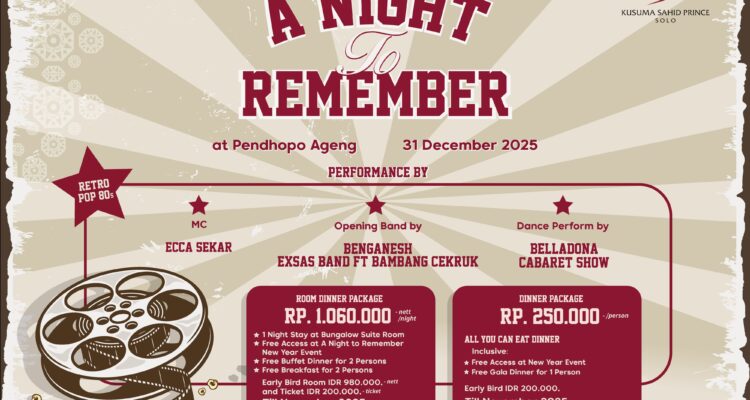 A Night To Remember 80’s Party Hanya di  Kusuma Sahid Prince Hotel Solo