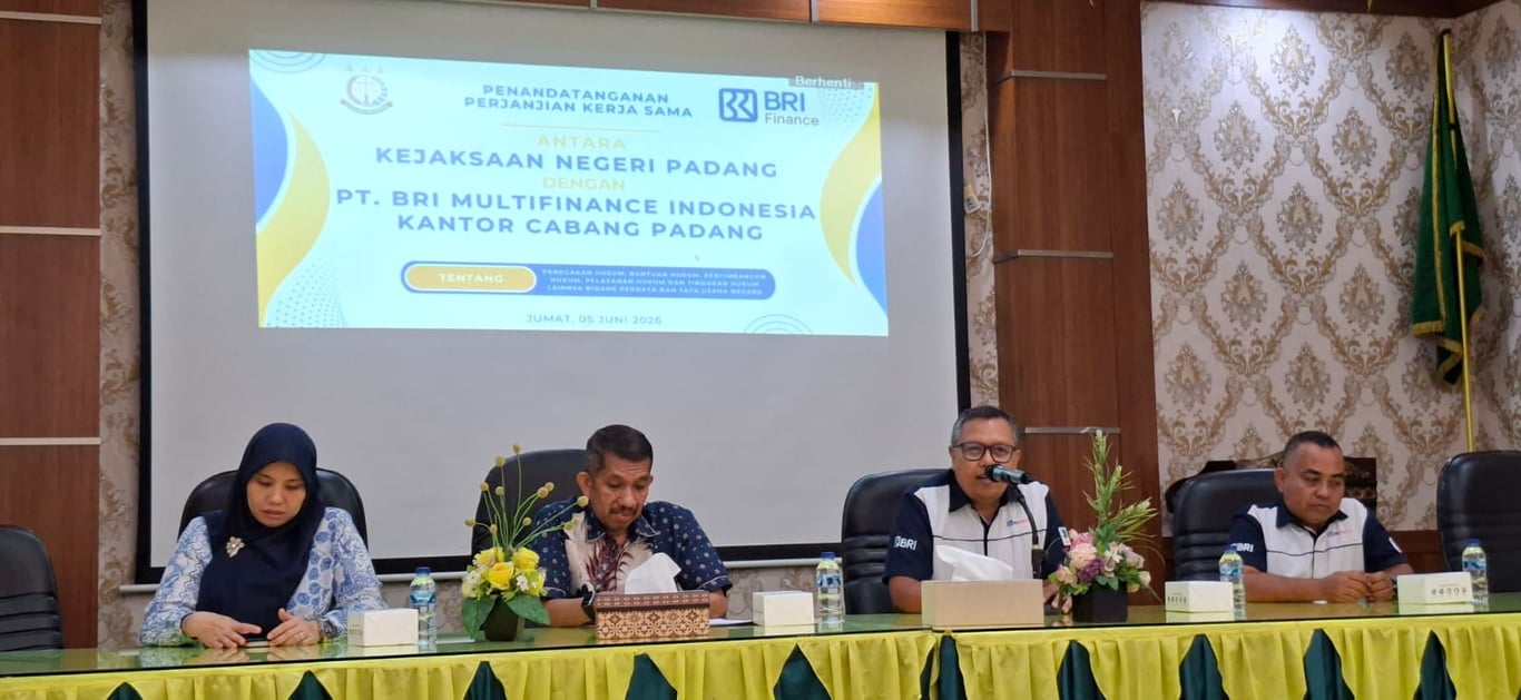 BRI Finance Jalin Kerja Sama Strategis dengan Kejaksaan Negeri Padang, Dukung Tata Kelola Bisnis Akuntabel