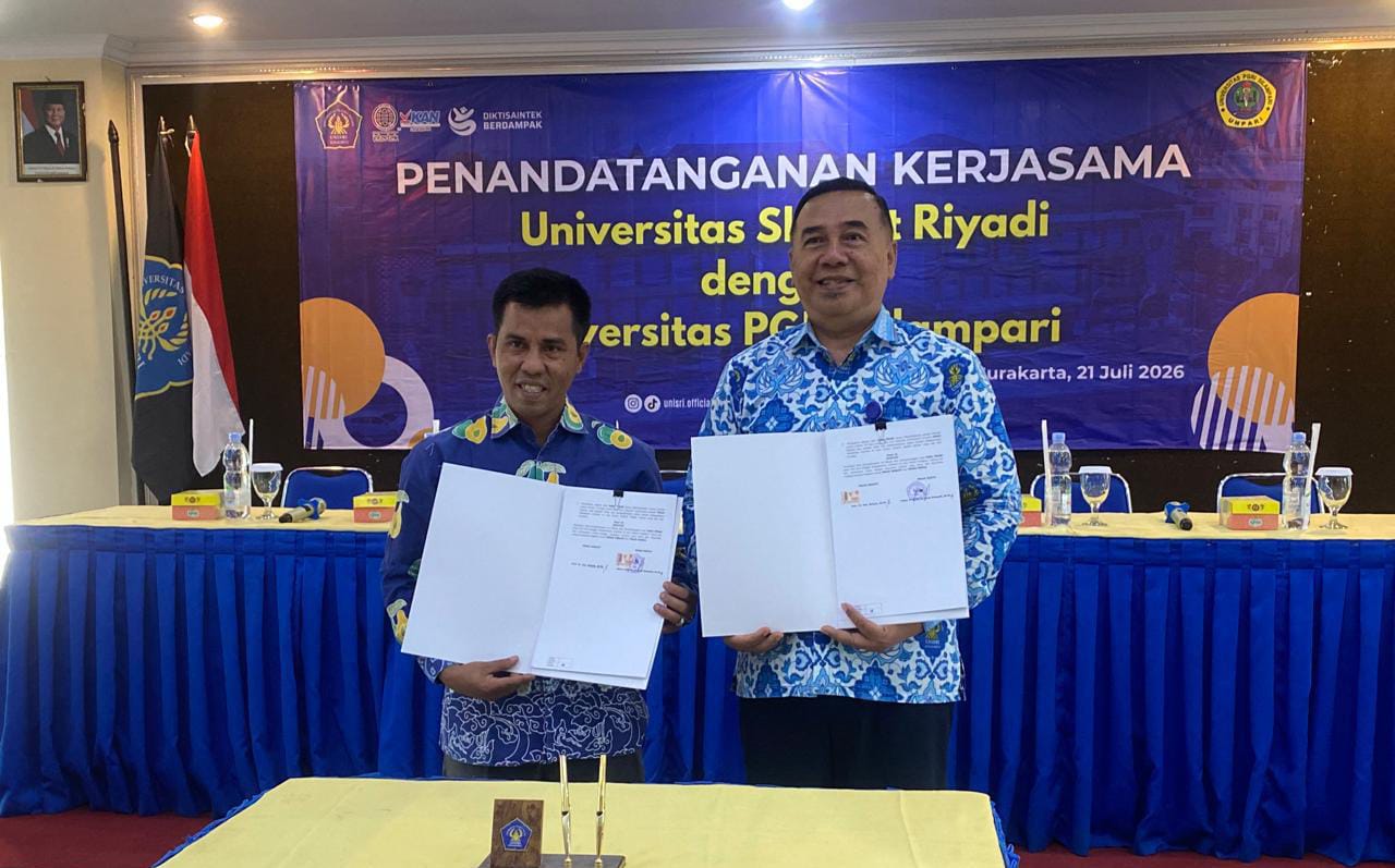 Penguatan Prodi Pendidikan Bahasa Inggris UNISRI dan Universitas PGRI Silampari Jalin Kerja Sama Strategis dengan Penandatanganan MoU, MoA, dan IA 