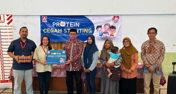 Alfamidi Boyolali Salurkan 3.000 Butir Telur untuk Balita di Sleman Cegah Stunting
