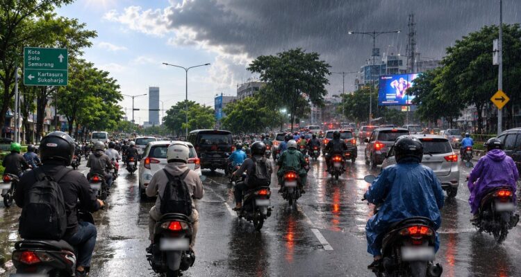 Pengendara Motor Perlu Tingkatkan Kewaspadaan, Disaat Cuaca Sulit Diprediksi