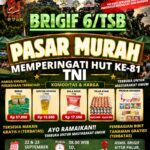Brigif 6/TSB/2 Kostrad Gelar Pasar Murah Peringati HUT ke-81 TNI, Buka Kesempatan bagi Masyarakat Umum di Sukoharjo