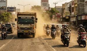 Ini Tips Berkendara Aman Saat Musim Kemarau dan Menghadapi Debu di Jalan